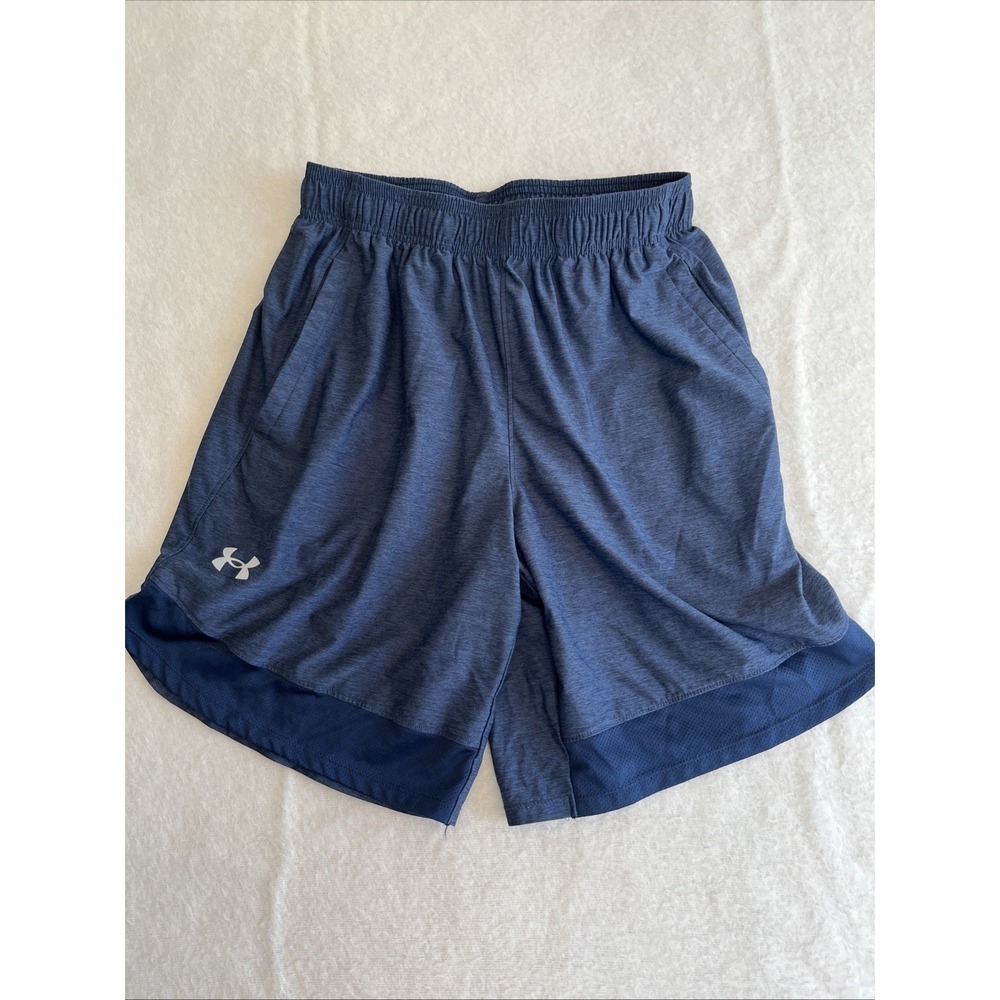 Helly Hansen Shorts Mens Med Blue Pull-on Lightweight Pockets Outdoor Running